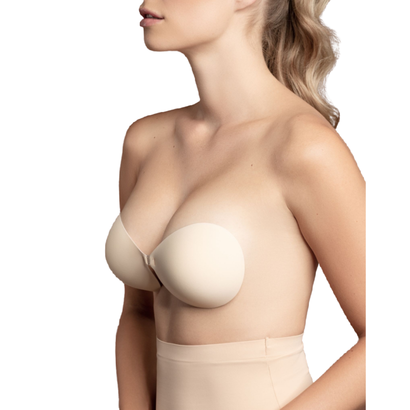 BYE BRA - BRAS Soutien-Gorge Invisible Beige Bonnet A - Aura Intime