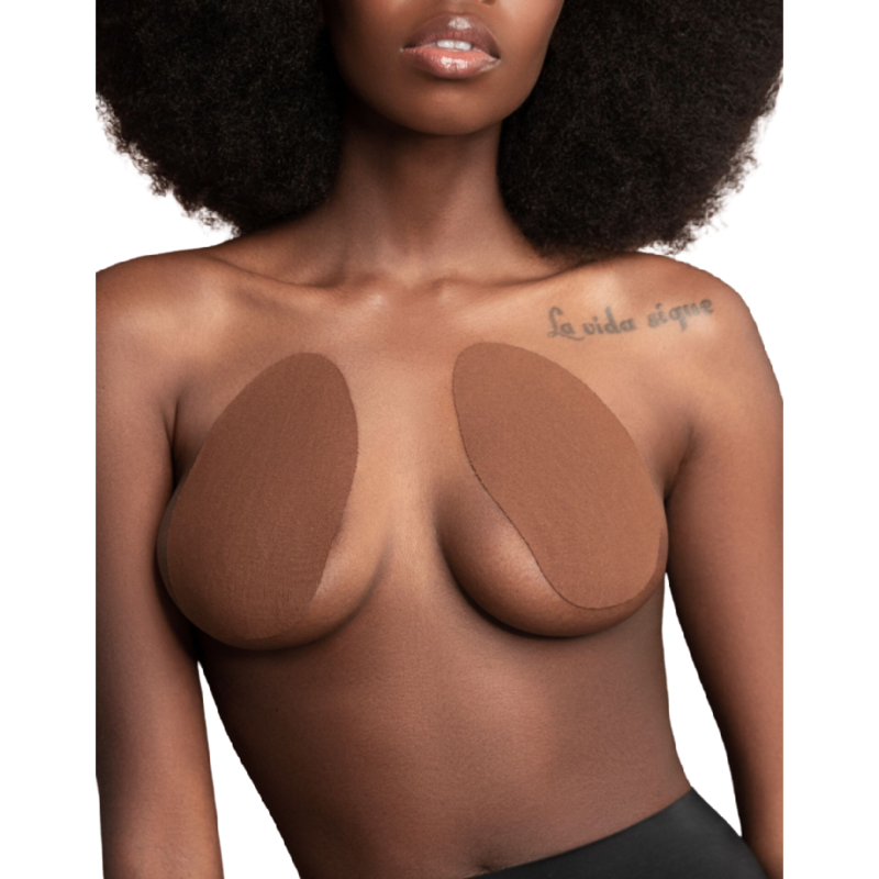 BYE BRA - PULL UPS Renforcementseins + 3 Paires Satinées Brun Bonnet A/C - Aura Intime