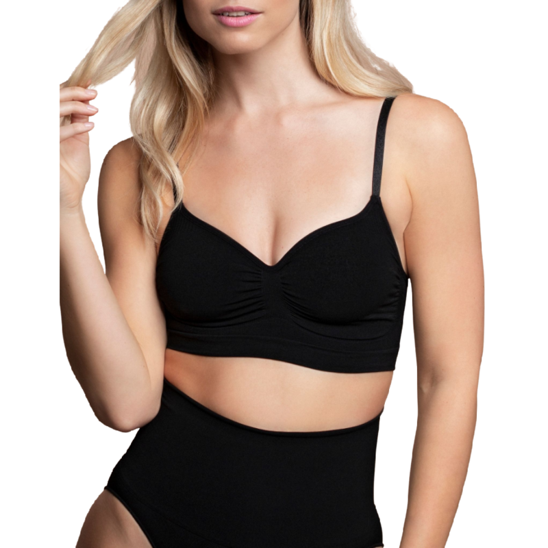 BYE BRA - BRAS Medium Control Soutien-Gorge Sans Points Noir Taille S - Aura Intime