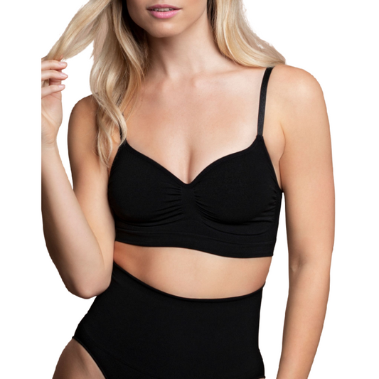 BYE BRA - BRAS Medium Control Soutien-Gorge Sans Points Noir Taille S - Aura Intime