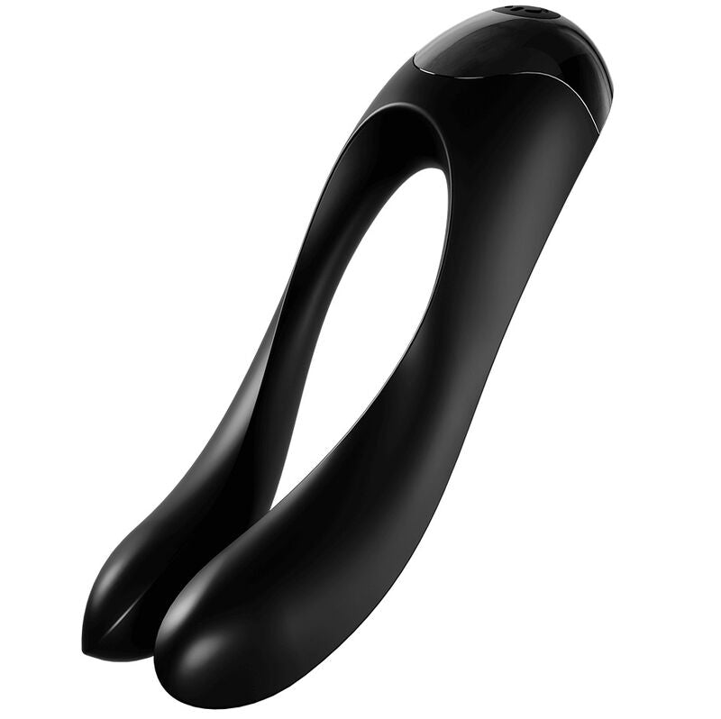 SATISFYER VIBRATOR Vibrateur Doigts Candy Cane Noir - Aura Intime