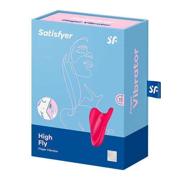 SATISFYER VIBRATOR Vibrateur Doigts High Fly Fuchsia — vue arrière