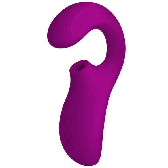 LELO Enigma Double Aspiration Stimulation Masseur Rose Profonde — vue arrière