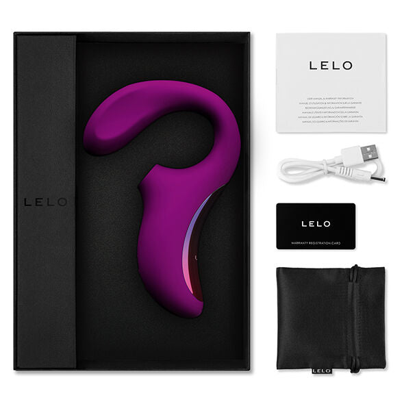 LELO Enigma Double Aspiration Stimulation Masseur Rose Profonde — vue alternative