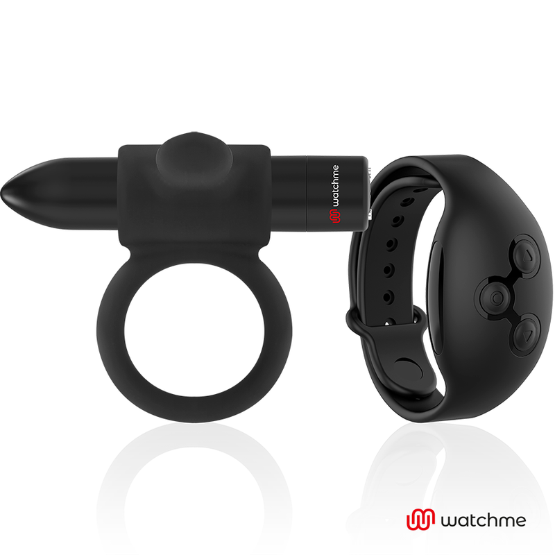 BLACK&SILVER Cockring À Télécommande Cameron Watchme - Aura Intime