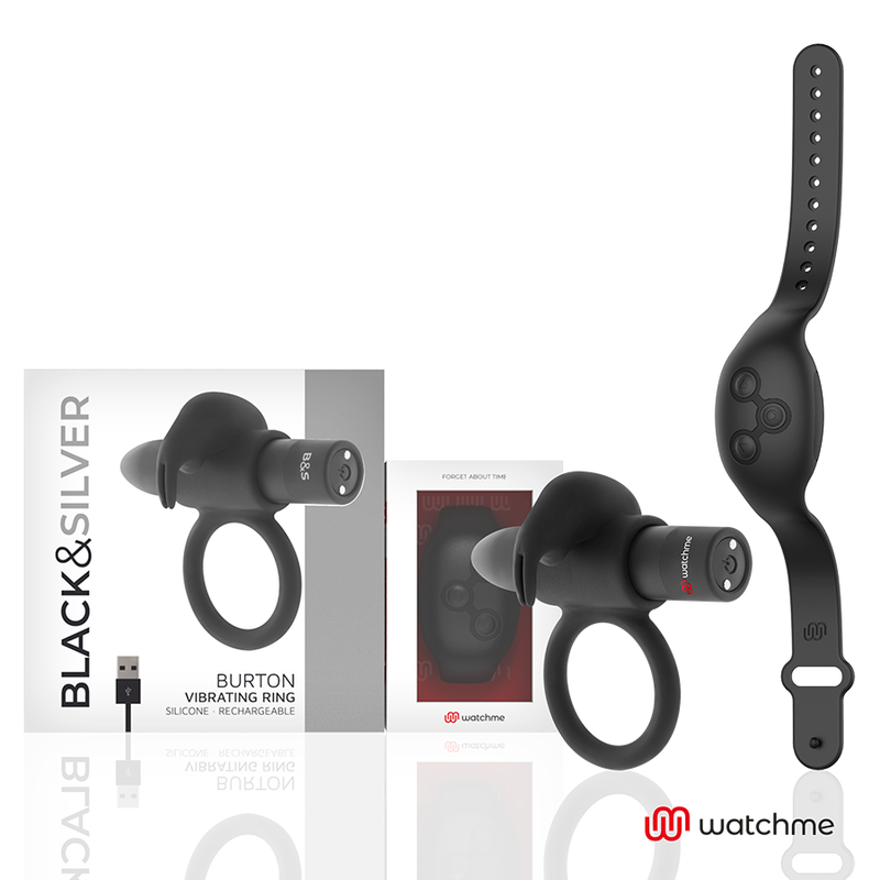 BLACK&SILVER BURTON TÉLÉCOMMANDE COCKRING WATCHME — vue détaillée