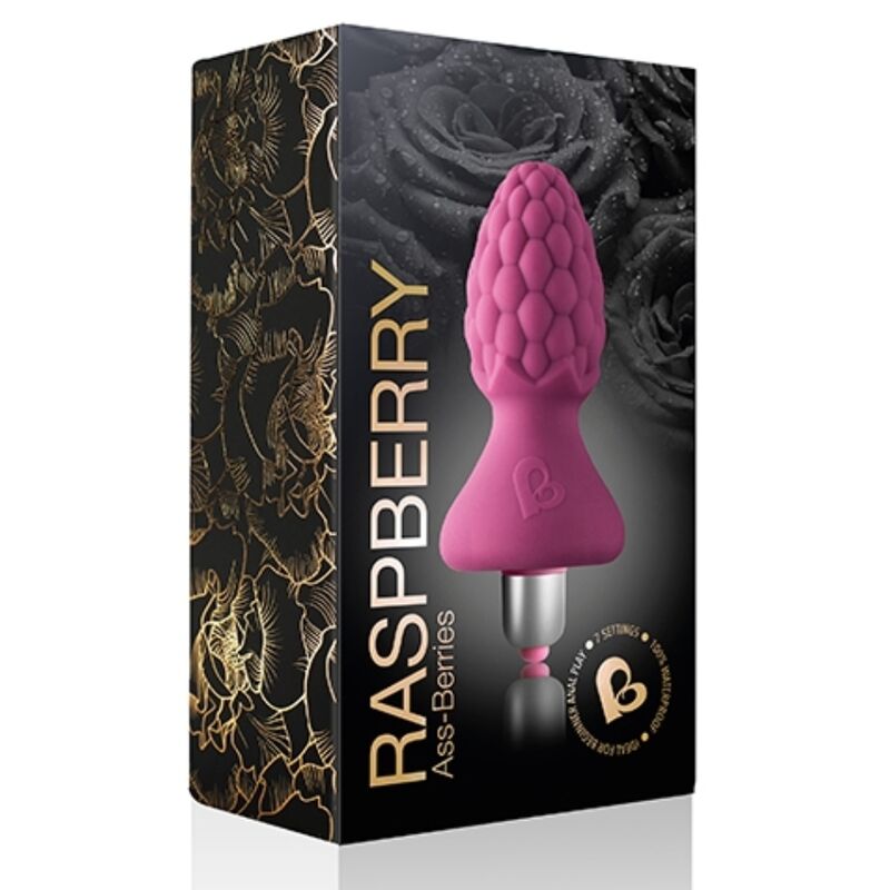 ROCKS-OFF Assberries Framboise Plug Anal — accessoires inclus