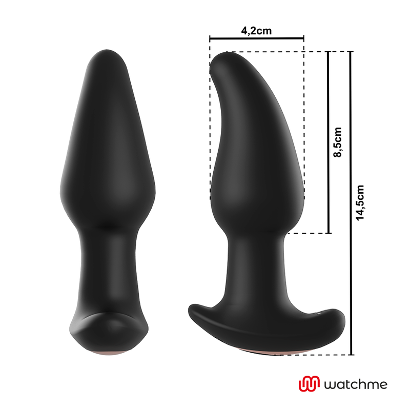 ANBIGUO Vibrateur Anal Plug Télécommande Watchme Rotation Perles ... — vue arrière