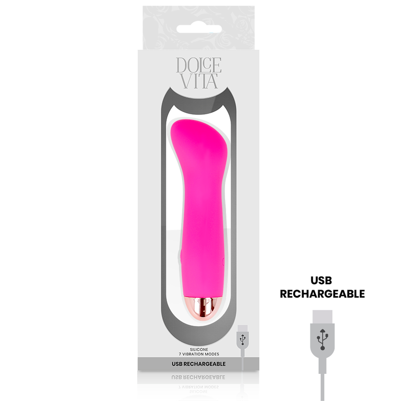 DOLCE VITA Vibrateur Rechargeable One Rose 7 Vitesses — vue arrière