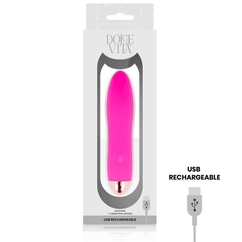 DOLCE VITA Vibrateur Rechargeable Quatre Rose 7 Vitesses — vue alternative