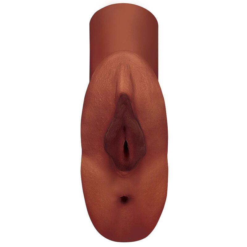 PDX PLUS+ Masturbateur Vagin Anus Double Stroker Perfect Pussy Brun — vue détaillée