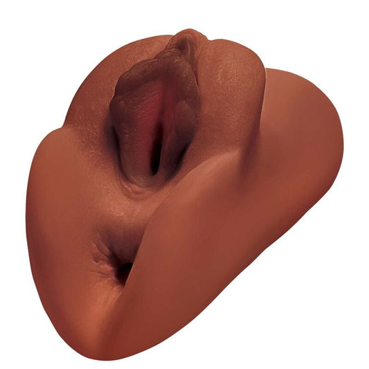 PDX PLUS+ Masturbateur Vagin Anus Double Stroker Perfect Pussy Brun - Aura Intime