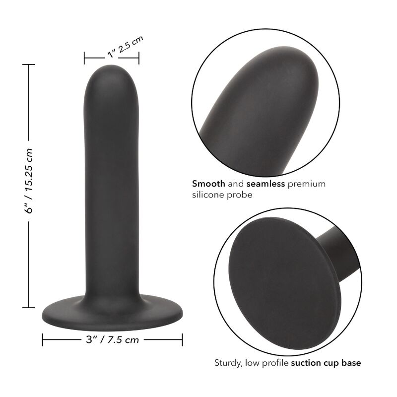 CALEXOTICS - Boundless Dildo 15.25 cm Smooth Harness Compatible