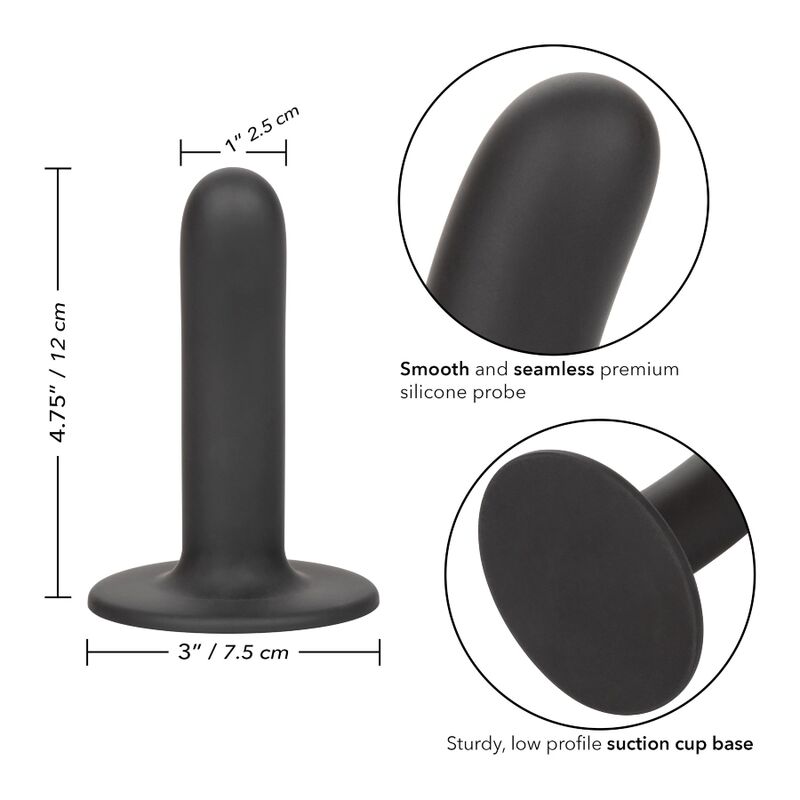 CALEXOTICS BOUNDLESS DILDO 12 CM COMPATIBLE HARNAIS LISSE — accessoires inclus