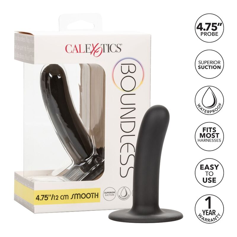 CALEXOTICS BOUNDLESS DILDO 12 CM COMPATIBLE HARNAIS LISSE — vue détaillée