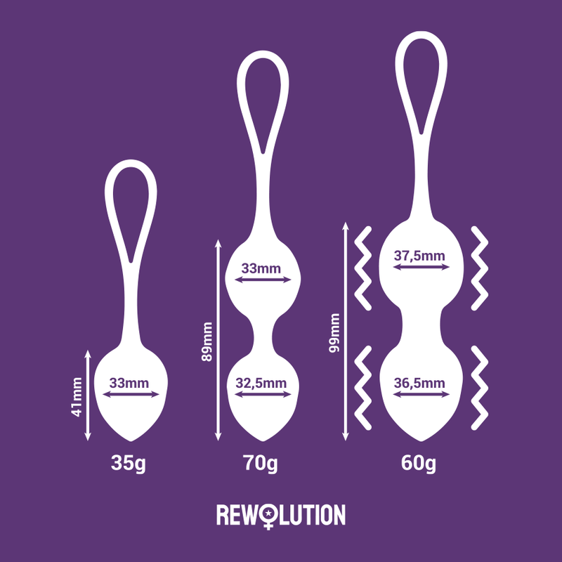 REWOLUTION Rewobeads Balles Vibrantes Télécommande Technologie Watchme — vue alternative
