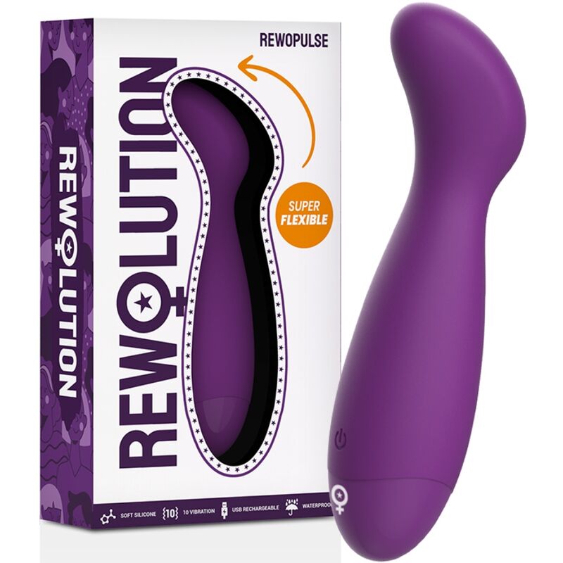 REWOLUTION Rewopulse Vibrateur Flexible Stimulateur Point G - Aura Intime