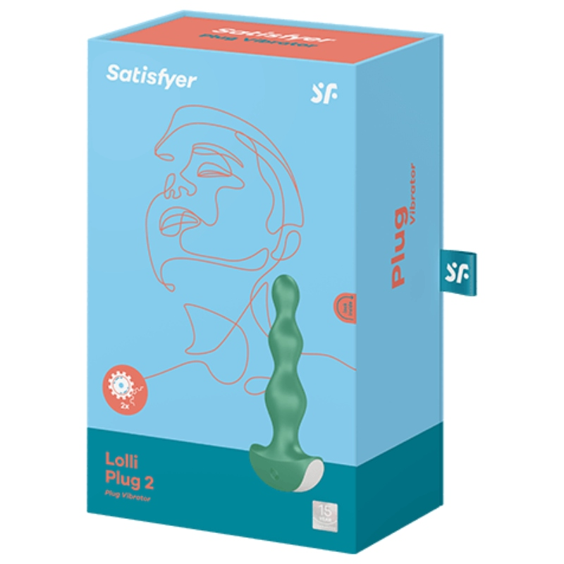 SATISFYER PLUGS VIBRATEUR LOLLI PLUG 2 PLUG VERT — vue alternative