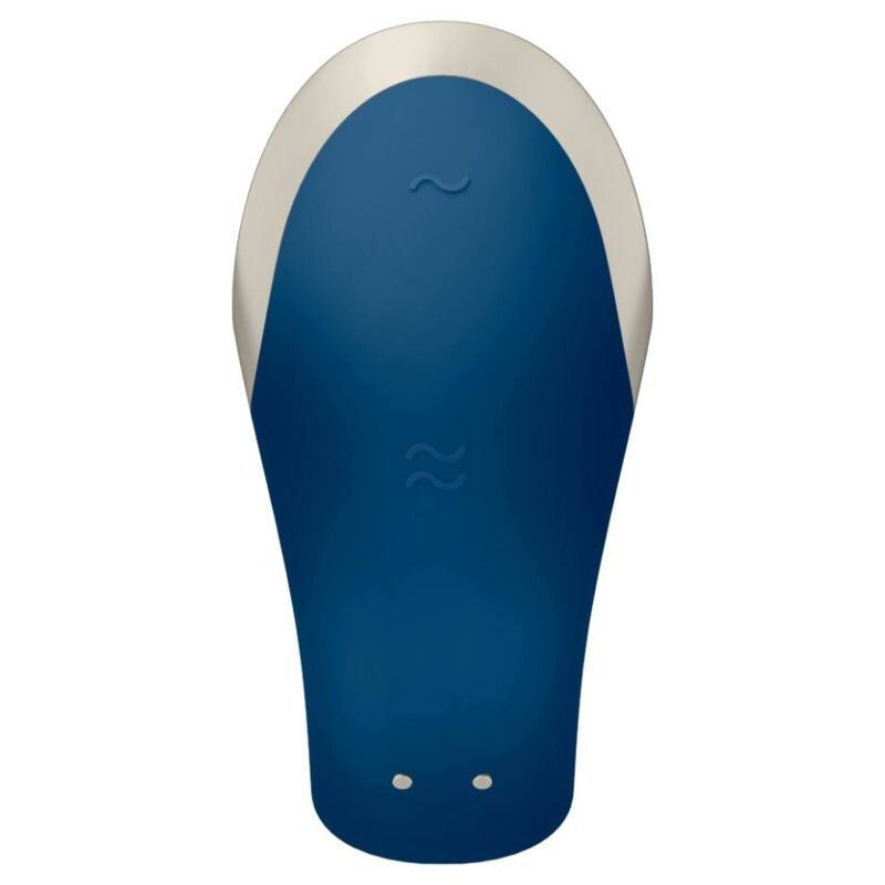 SATISFYER PARTNER Vibrateur Double Love Luxury Partner Bleu — vue alternative