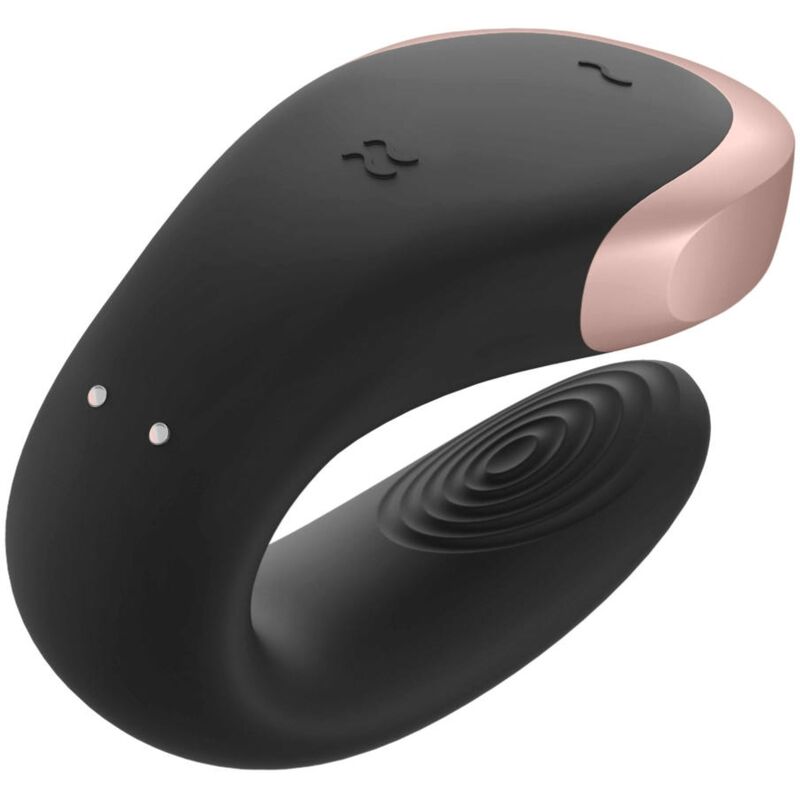SATISFYER PARTNER Vibrateur Double Love Luxury Partner Noir — vue arrière