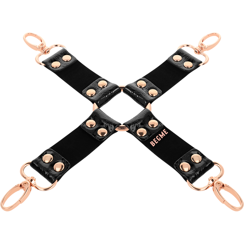 BEGME BLACK EDITION Black Edition Cravate Cuir Vegan — vue arrière