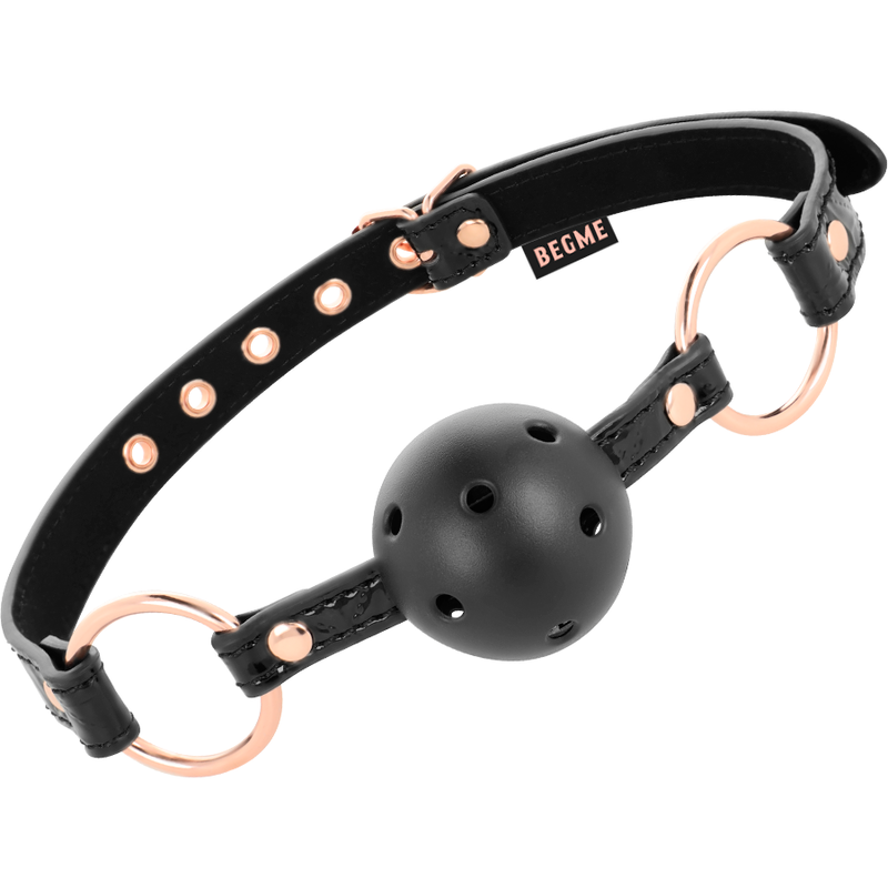 BEGME BLACK EDITION Black Edition Ball Gag Cuir Vegan - Aura Intime