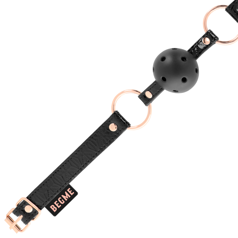 BEGME BLACK EDITION Black Edition Ball Gag Cuir Vegan — vue alternative