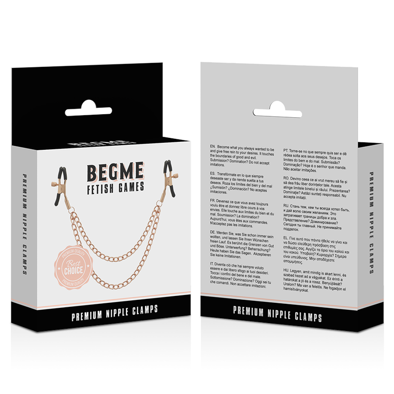BEGME BLACK EDITION Black Edition Premium Pinces À Tétons Chaîne — vue arrière