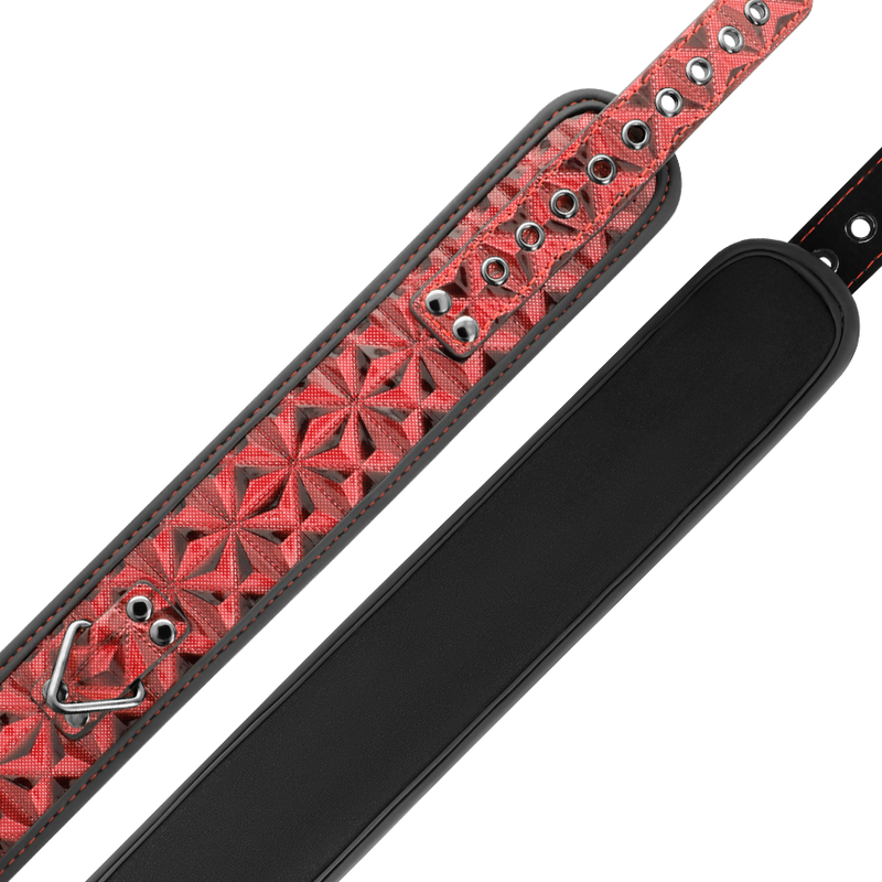 BEGME RED EDITION Collier Cuir Végan Premium Édition Rouge Doublure Néoprène — vue alternative