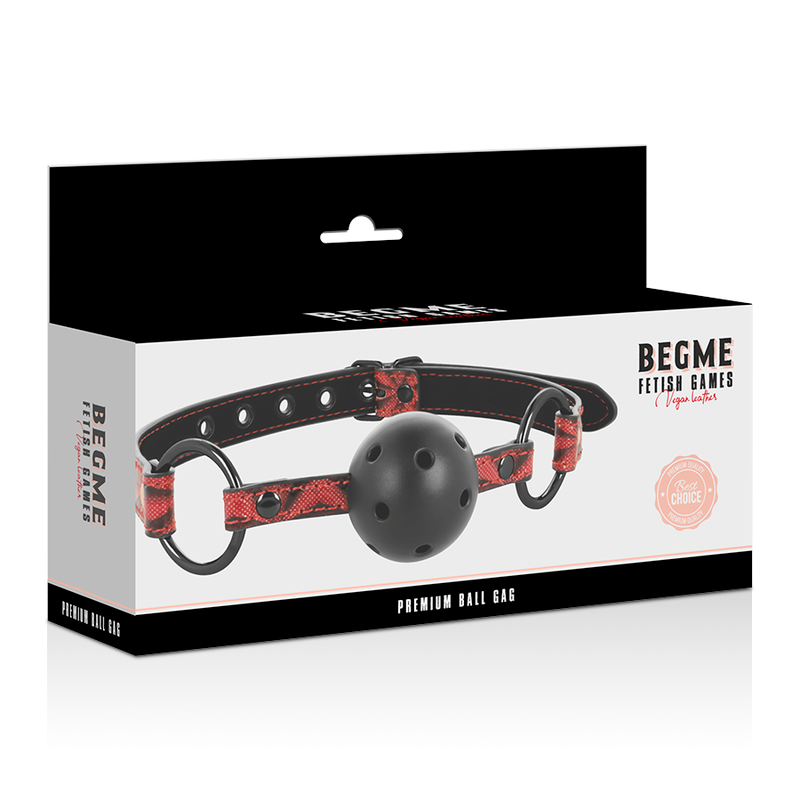 BEGME RED EDITION Mâchoire Cuir Végétalien Édition Rouge — accessoires inclus