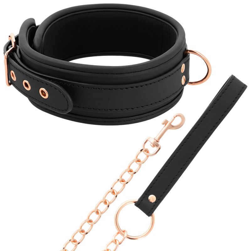 COQUETTE FANTASY Collier Fantaisie Cuir Végan Bracelet Doublure Néoprène — vue arrière