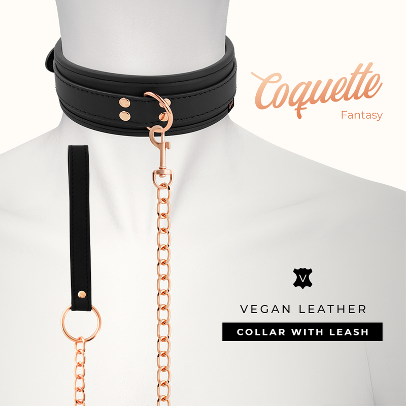 COQUETTE FANTASY Collier Fantaisie Cuir Végan Bracelet Doublure Néoprène — vue détaillée