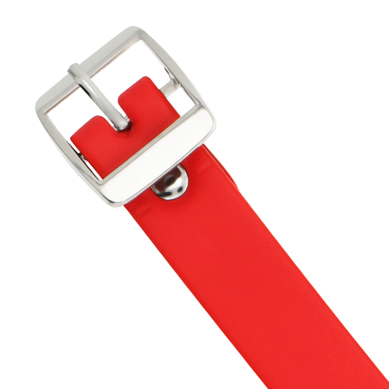COQUETTE ACCESSORIES Collier Cuir Vegan Rouge Femme Accessoire Fétiche — vue arrière