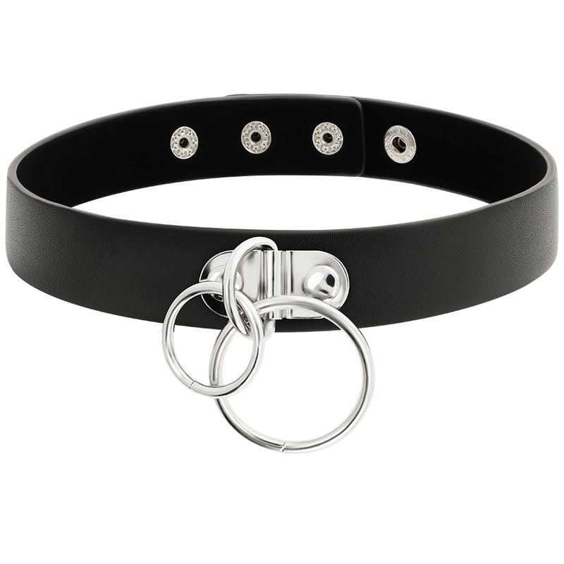 COQUETTE ACCESSORIES Ras Cou Double Anneau Cuir Végan — vue alternative