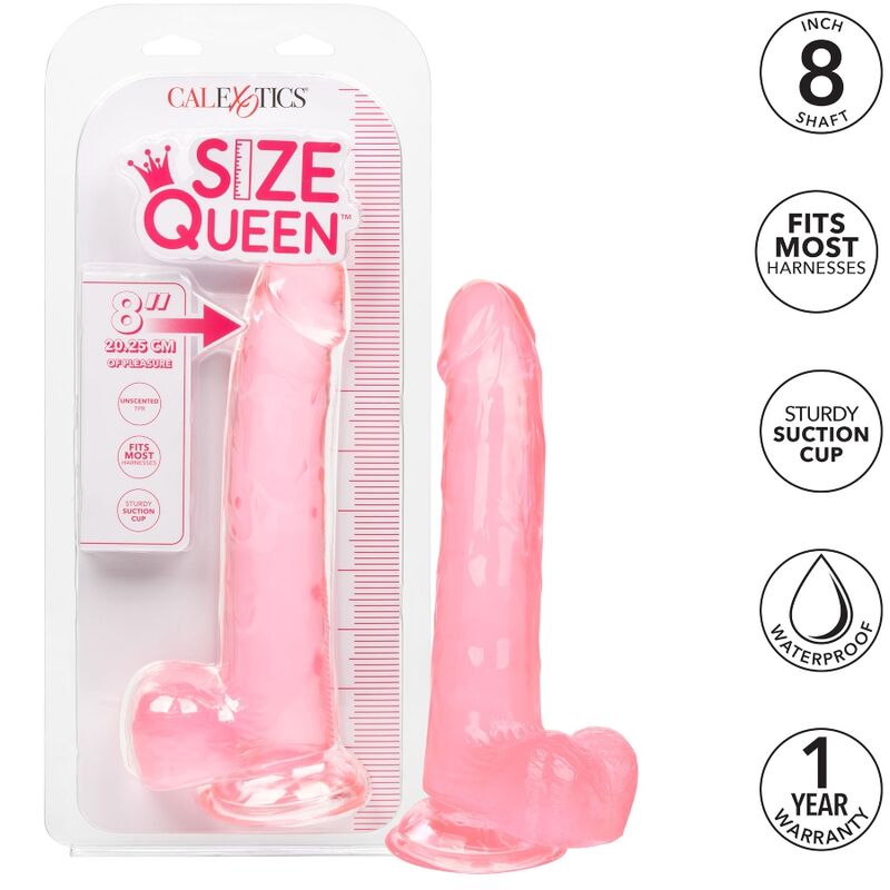 CALEXOTICS Gode Reine Taille Rose 20.3 Cm — vue détaillée