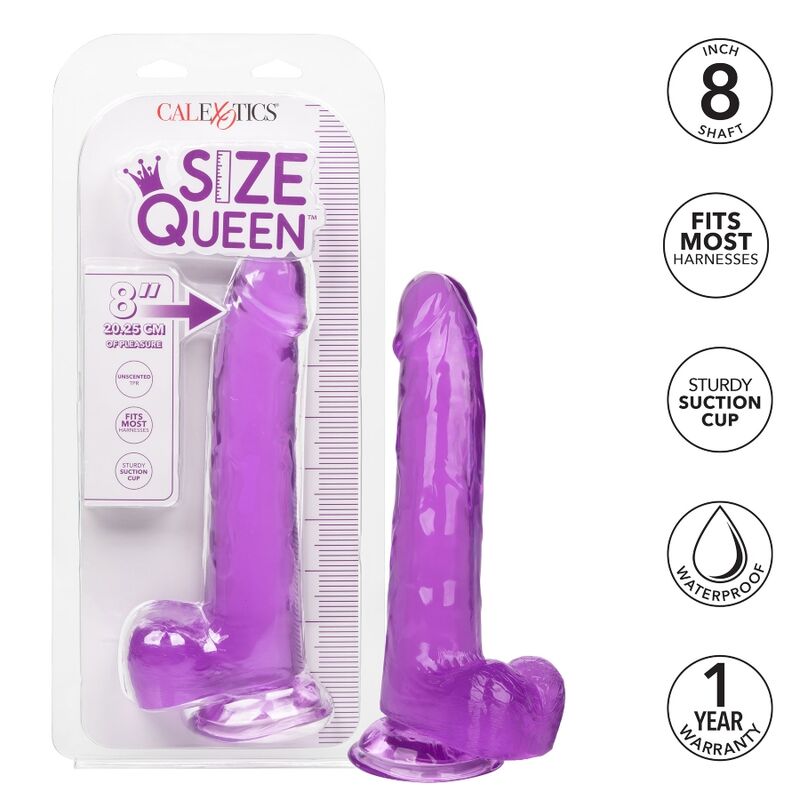CALEXOTICS Gode Reine Taille Violet 20.3 Cm — vue détaillée