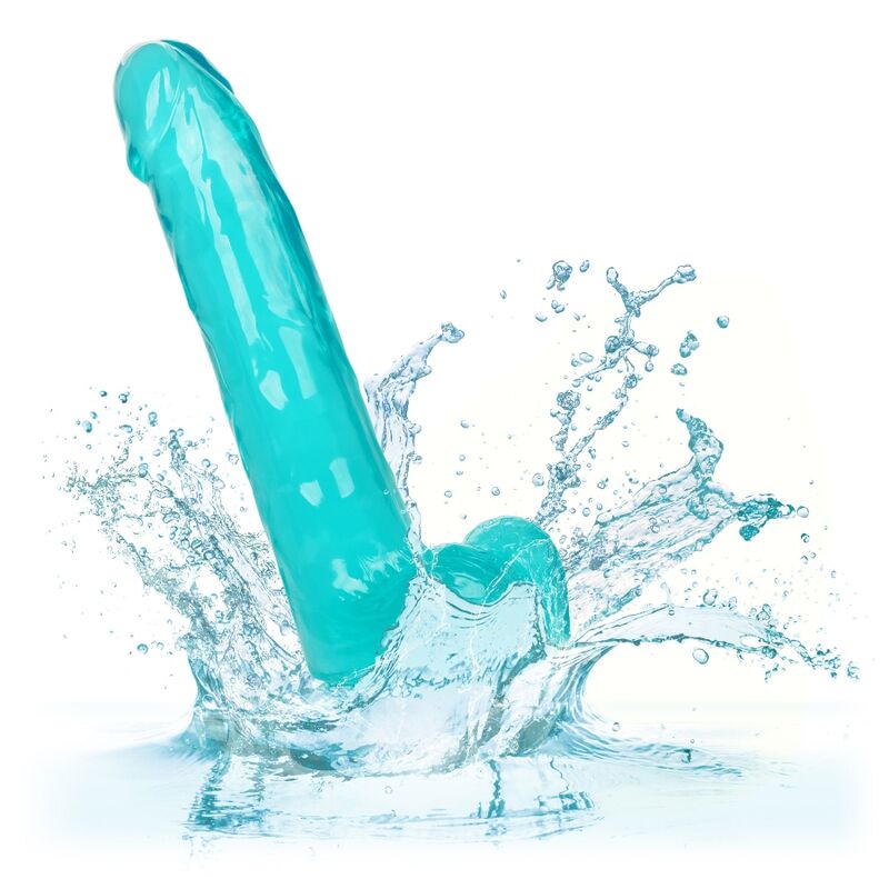 CALEXOTICS Gode Taille Reine Bleu 20.3 Cm — accessoires inclus
