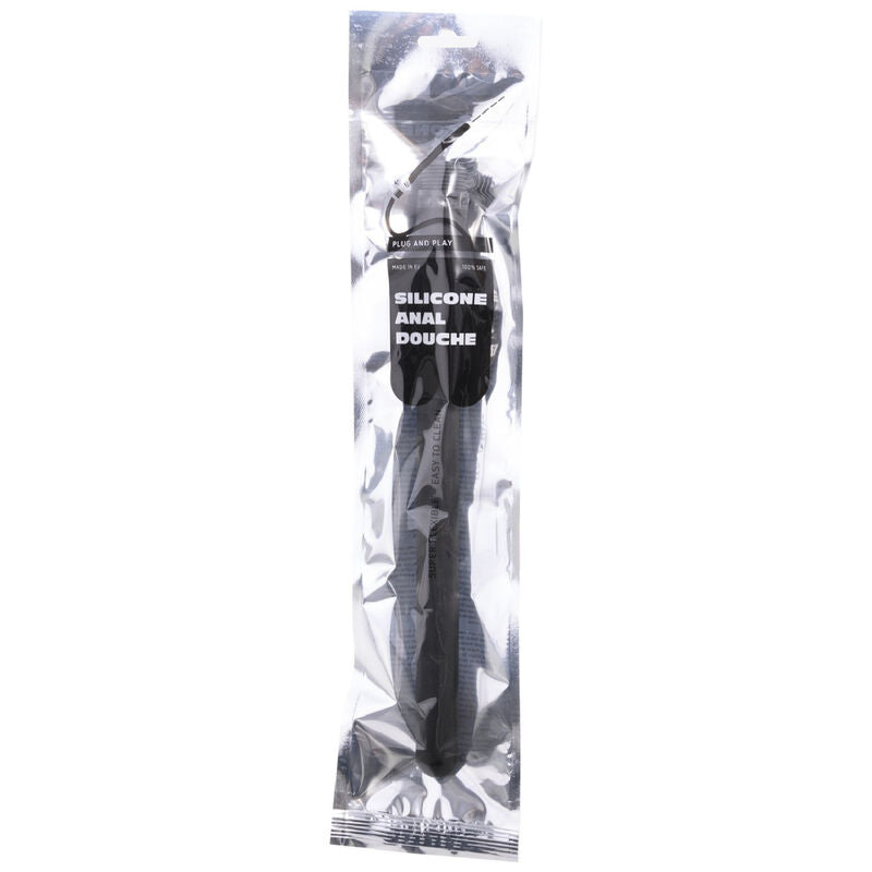 ALL BLACK Douche Anal Silicone Sistema Stopper 27 Cm — vue détaillée