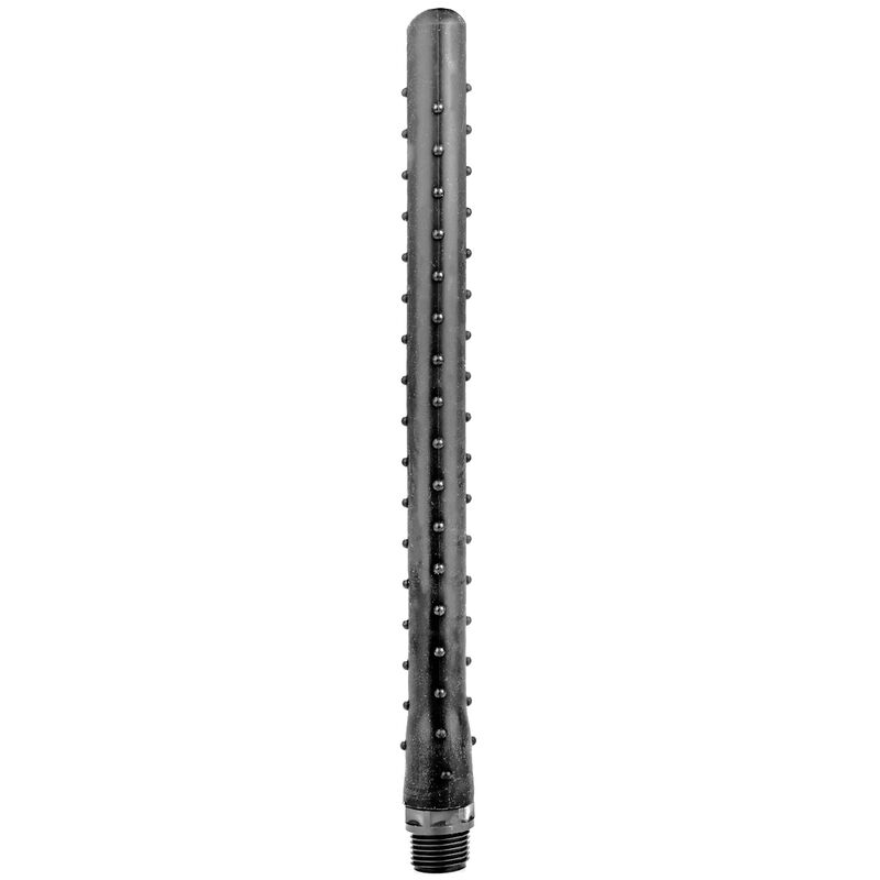 ALL BLACK Douche Anal Ridée Silicone 27 Cm - Aura Intime