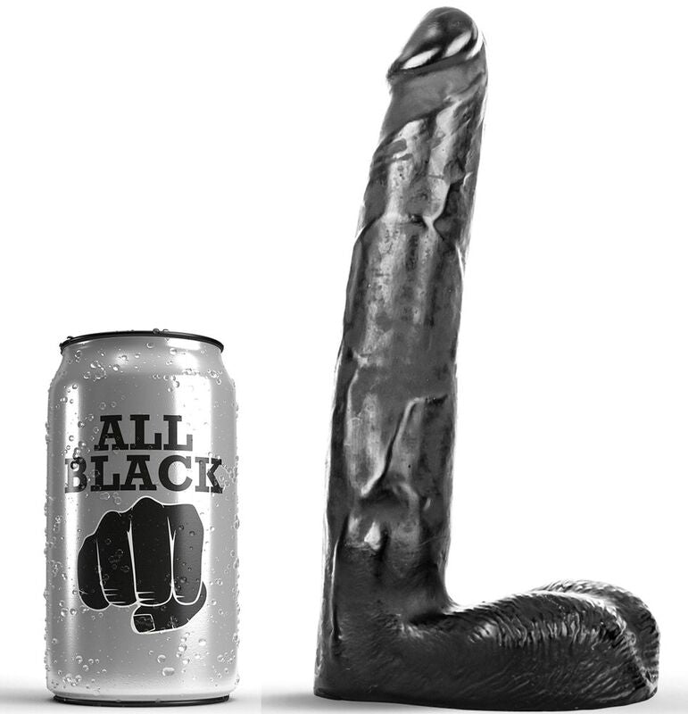 ALL BLACK - Gode Réaliste 21 Cm