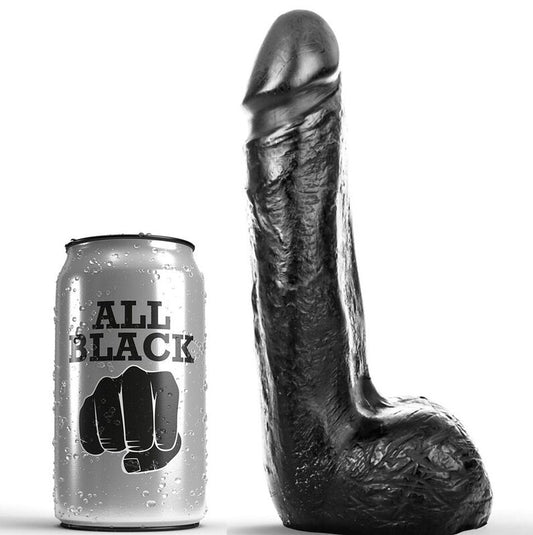 ALL BLACK GODE RÉALISTE NOIR DOUX 20 CM - Aura Intime