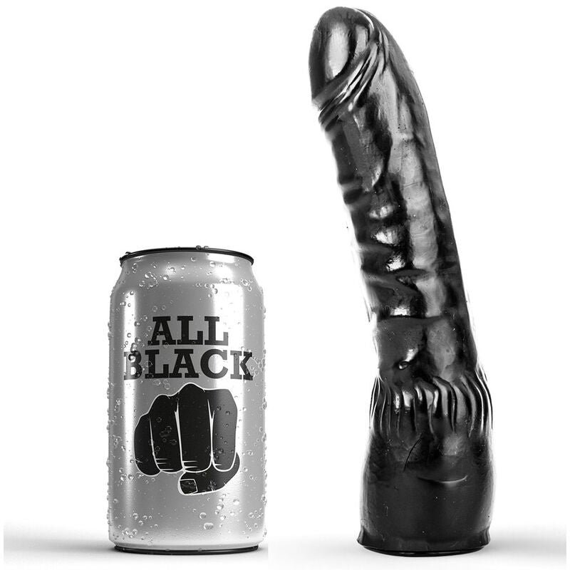 ALL BLACK Gode Noir Réaliste 20 Cm - Aura Intime