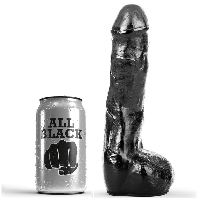 ALL BLACK - Pene Anal Réaliste 20 Cm