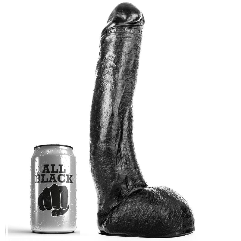 ALL BLACK Dong 29 Cm Curvado - Aura Intime