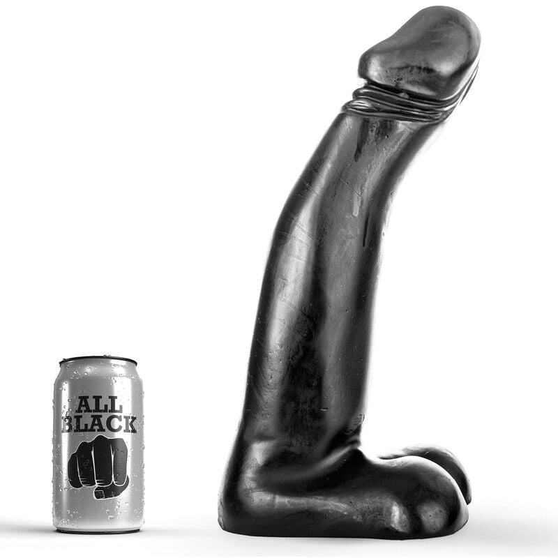 ALL BLACK Gode Fisting Réaliste Noir 29 Cm - Aura Intime
