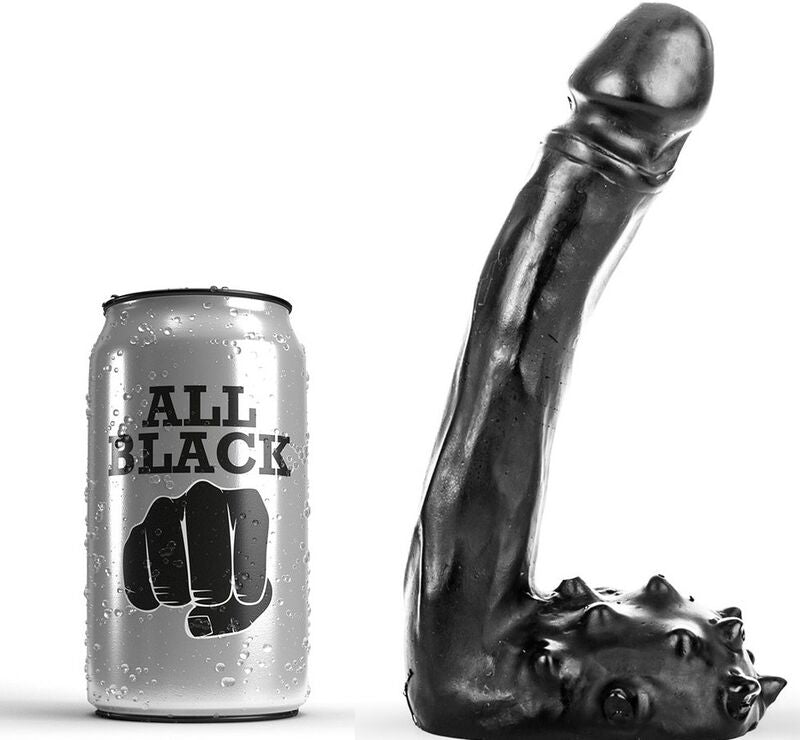 ALL BLACK Gode Réaliste 19 Cm - Aura Intime