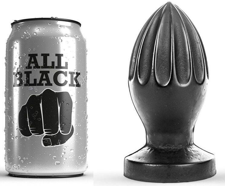 ALL BLACK Plug Anal 12 Cm - Aura Intime