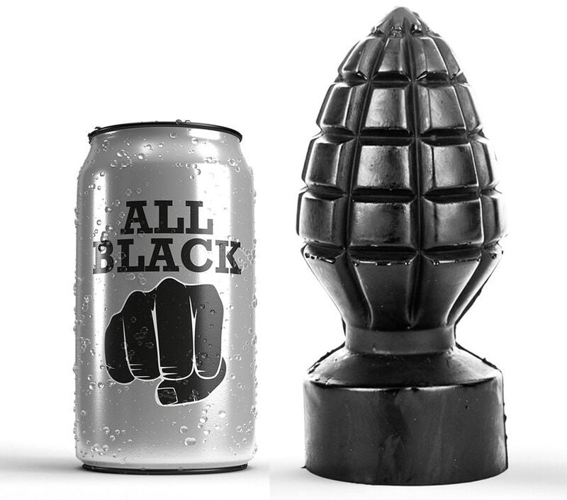 ALL BLACK Plug Anal 14 Cm - Aura Intime