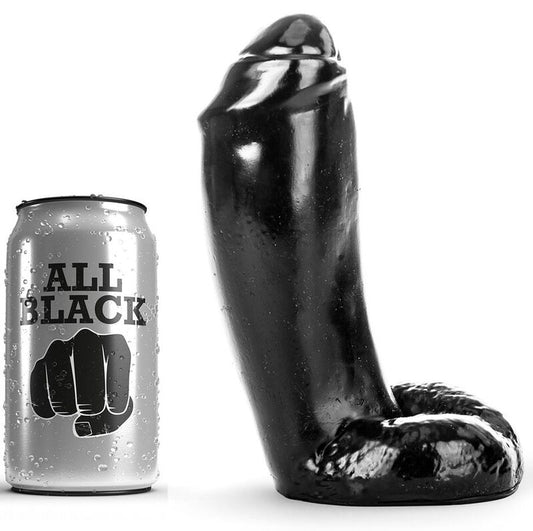 ALL BLACK Gode Réaliste 18 Cm - Aura Intime