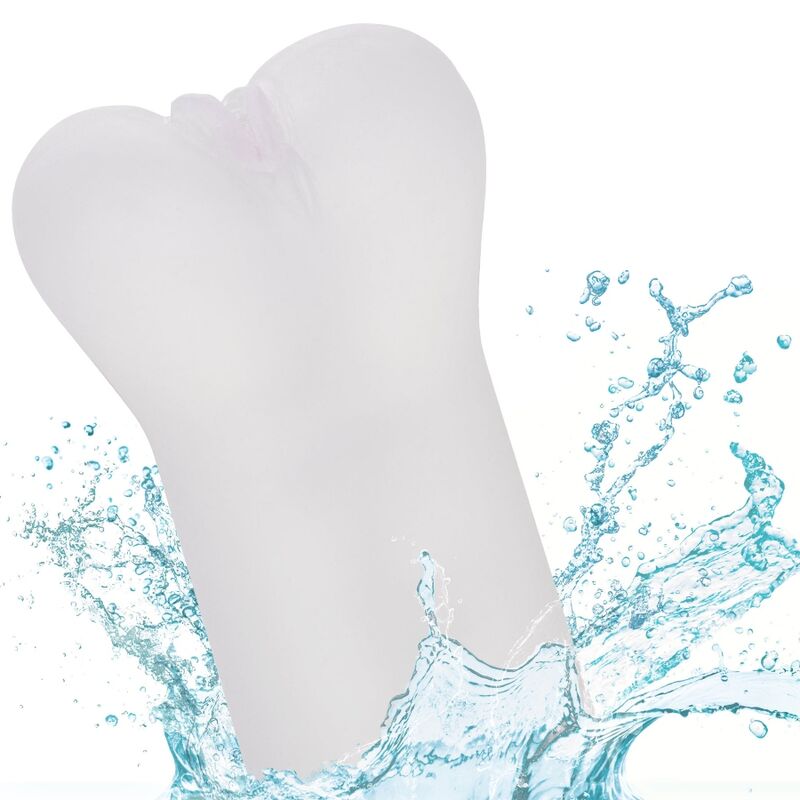 CALEXOTICS Boundless Vulva Stroker - Transparent — accessoires inclus